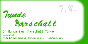 tunde marschall business card